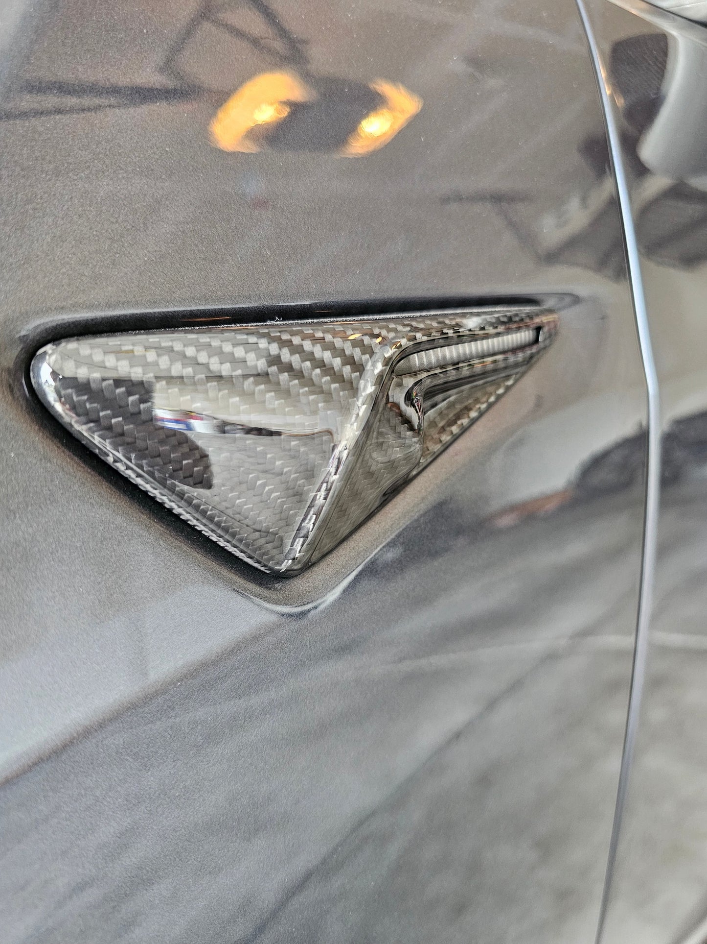 Carbon Fiber Repeater Camera Covers for Tesla-Jic Shadows